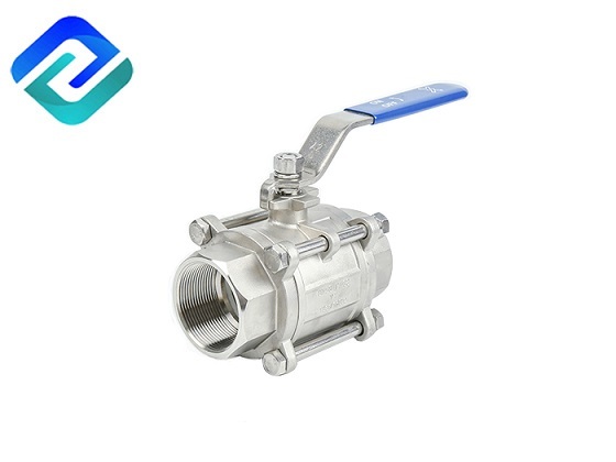 Stainless steeel 3PC ball valve, with thread end