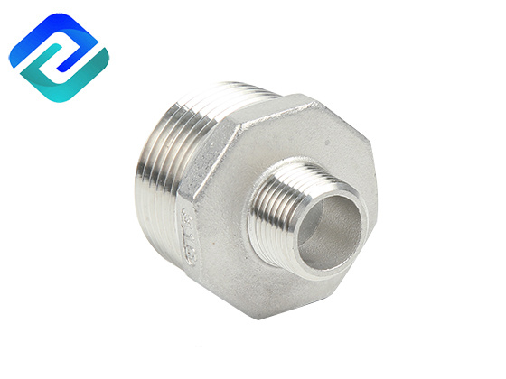 China hot-selling precision casting stainless steel reducer hex joint 