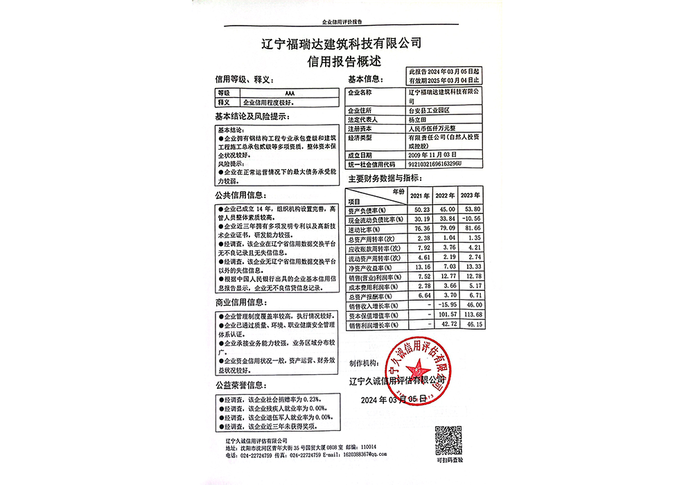 企業信用報告