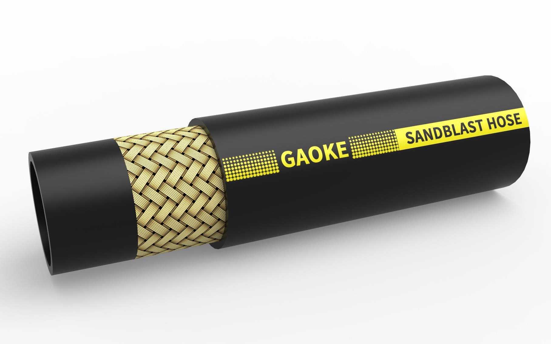 Sandblast hose for abrasive materials