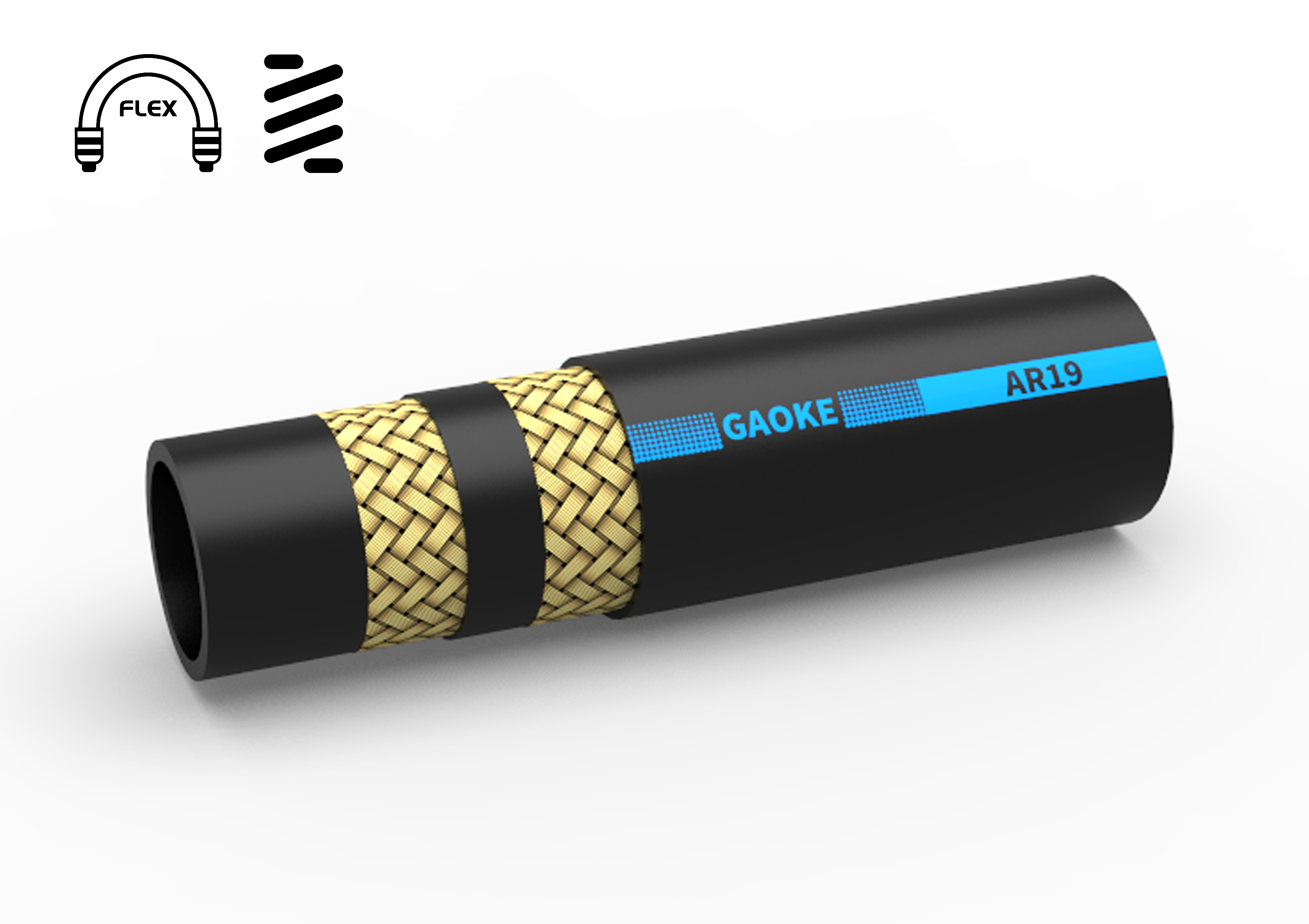compact flexible hydraulic hose