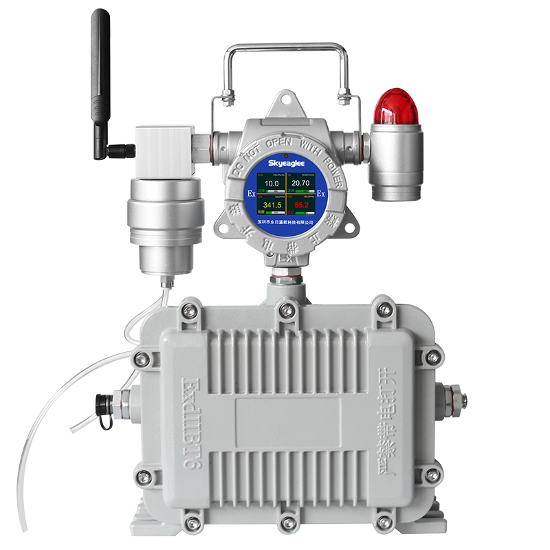 手提移动泵吸式四合一气体浓度检测仪报警器数据可上传云平台