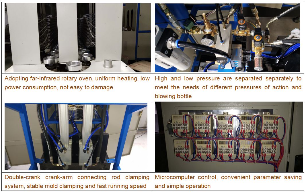 10L Factory Direct Sale PET Semiautomatic Stretch Water Bottle Blowing Machine