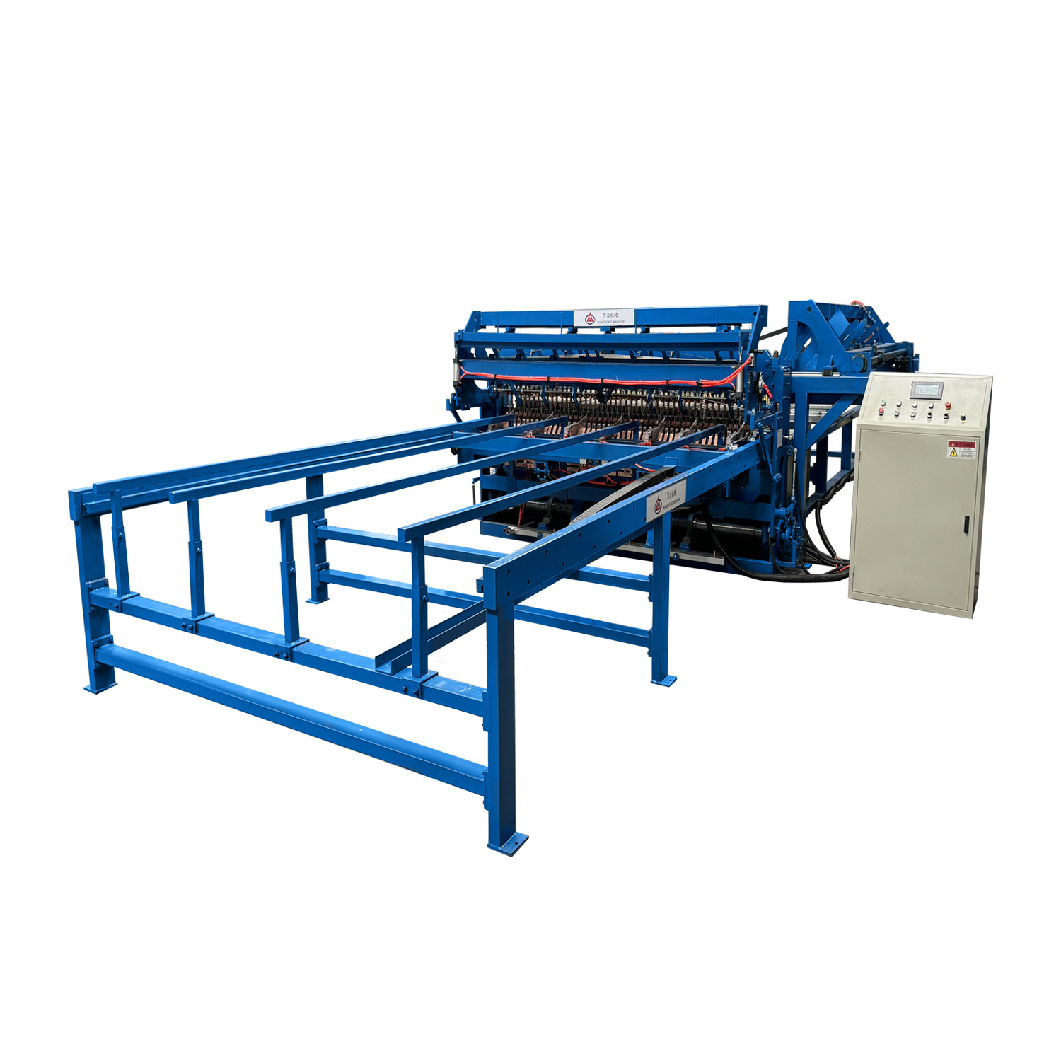 Automatical line wire falling construction mesh welding machine