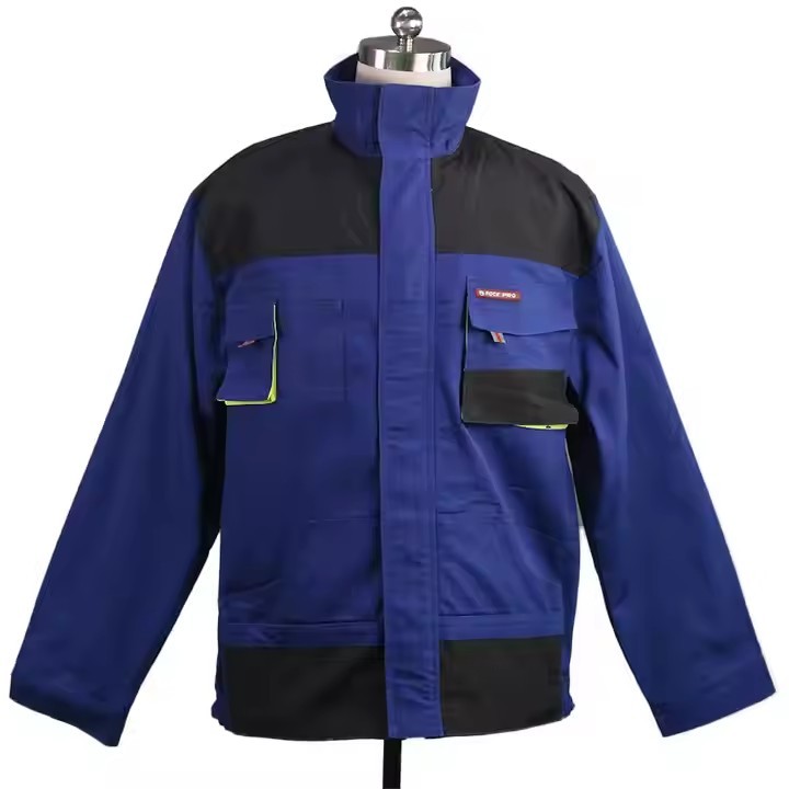 CP-JKT-300熱賣毛毯工人定製男士工作夾克內襯重型帆布外套拉鍊夾克棕色冬季男式夾克