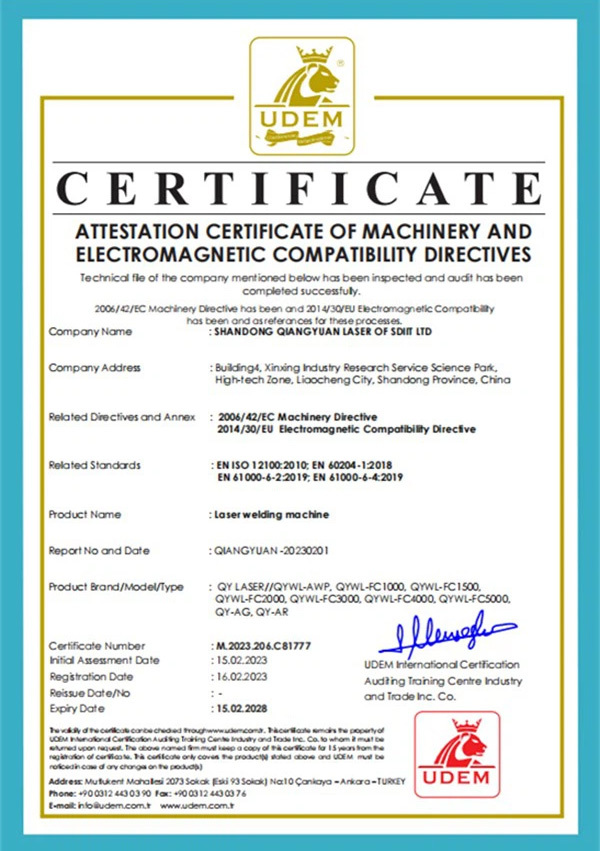 CE Certificate CE Certificate