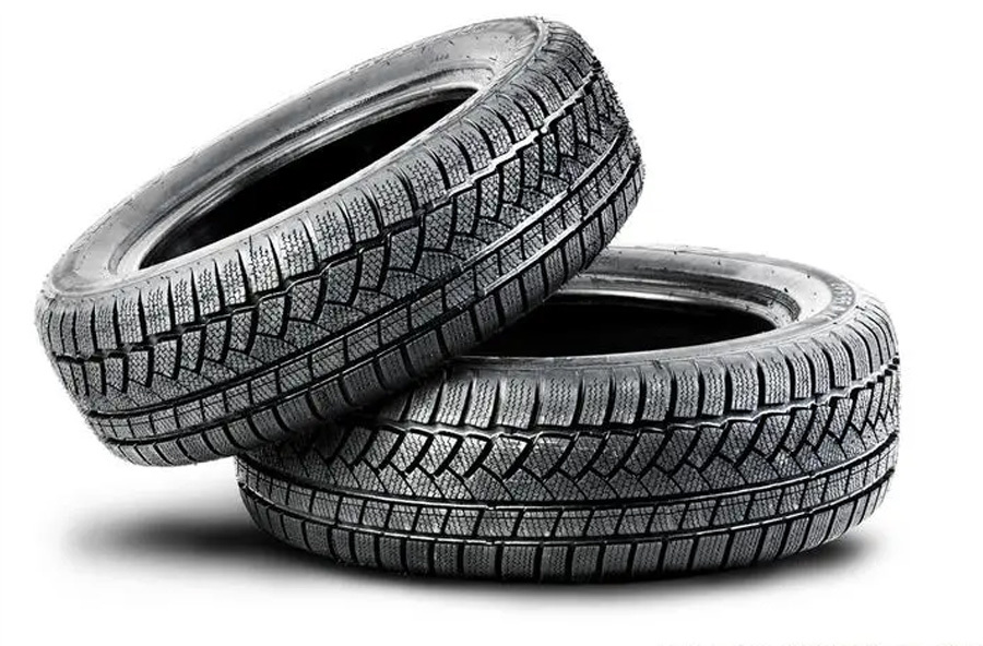 Various models of forklift tires