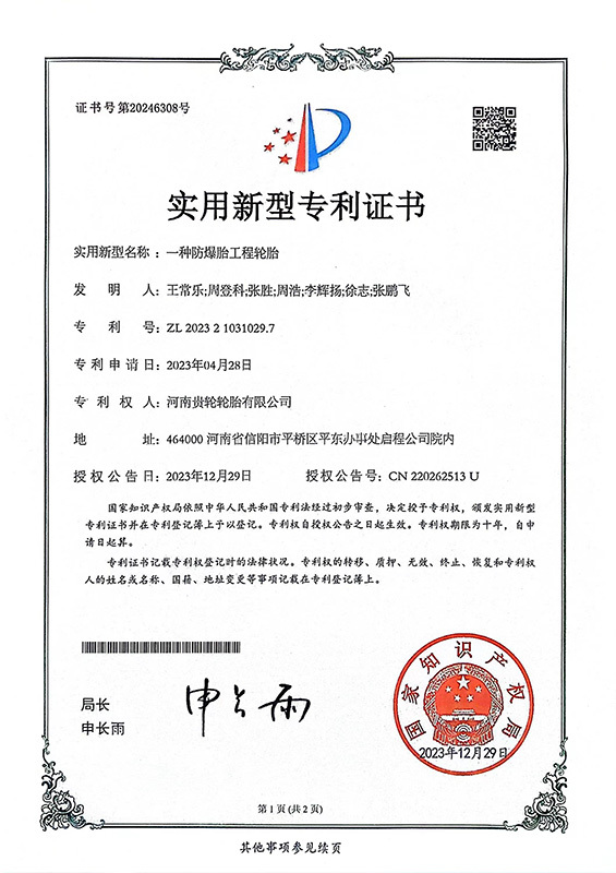 Patent Certificate