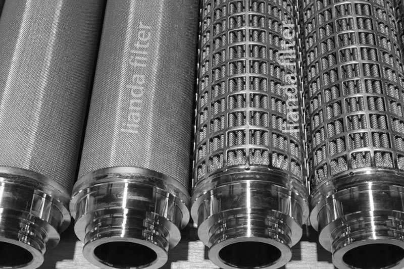 Elemento filtrante plisado del acero inoxidable y elemento filtrante cilíndrico Elemento filtrante plisado del acero inoxidable y elemento filtrante cilíndrico