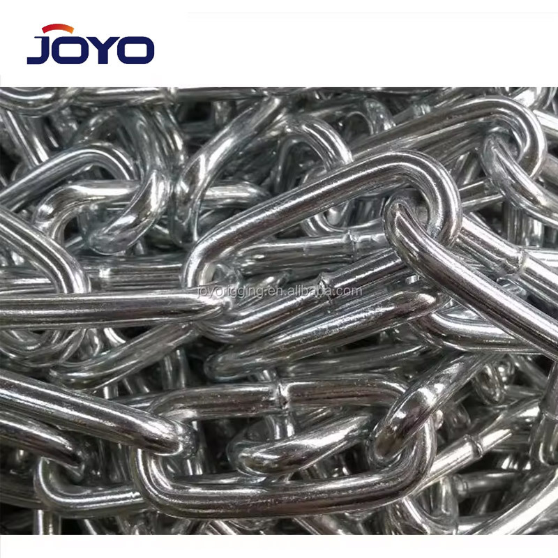 China manufacturer Din5685 welded galvanized steel long link chain