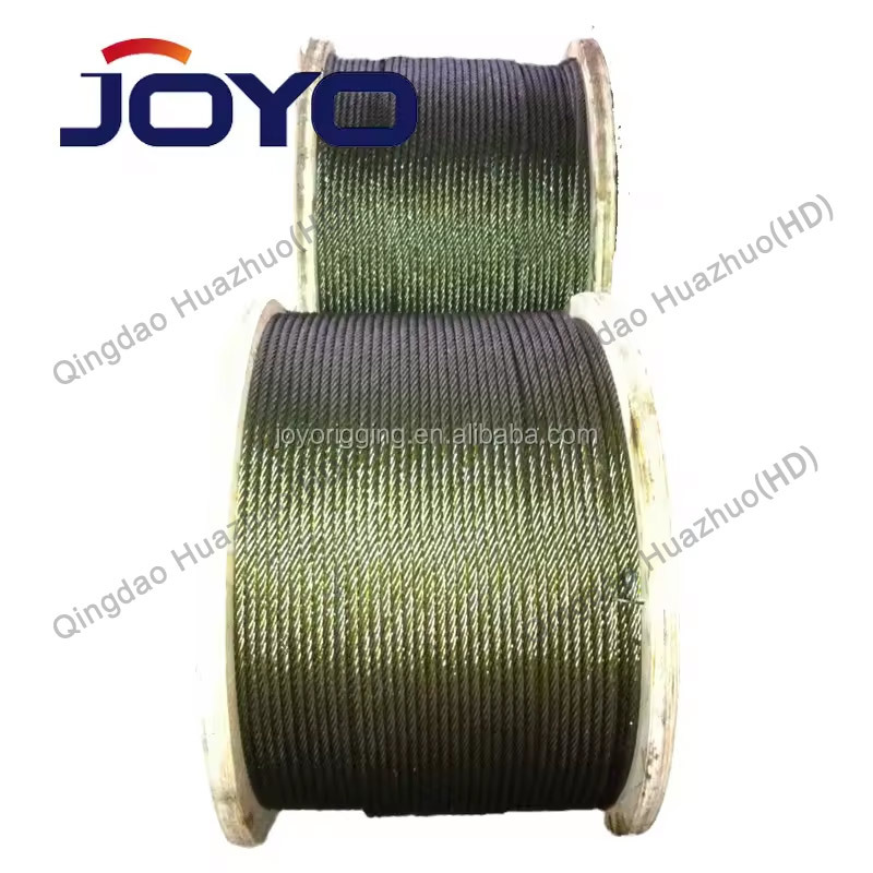 Ungalvanized 6X37+FC 18mm steel wire rope