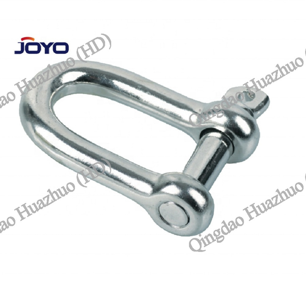 STAINLESS STEEL EUROPEAN TYPE LARGE DEE SHACKLE,    a.i.s.i 304 or 316