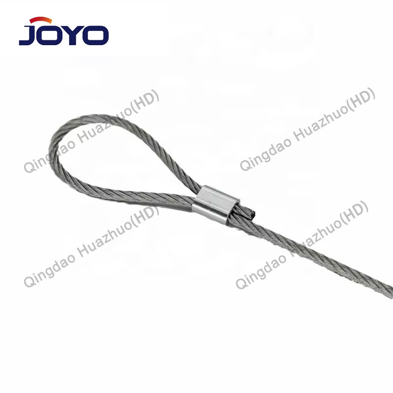 Stainless steel 304 or 316 wire rope with loop end,ISO9001