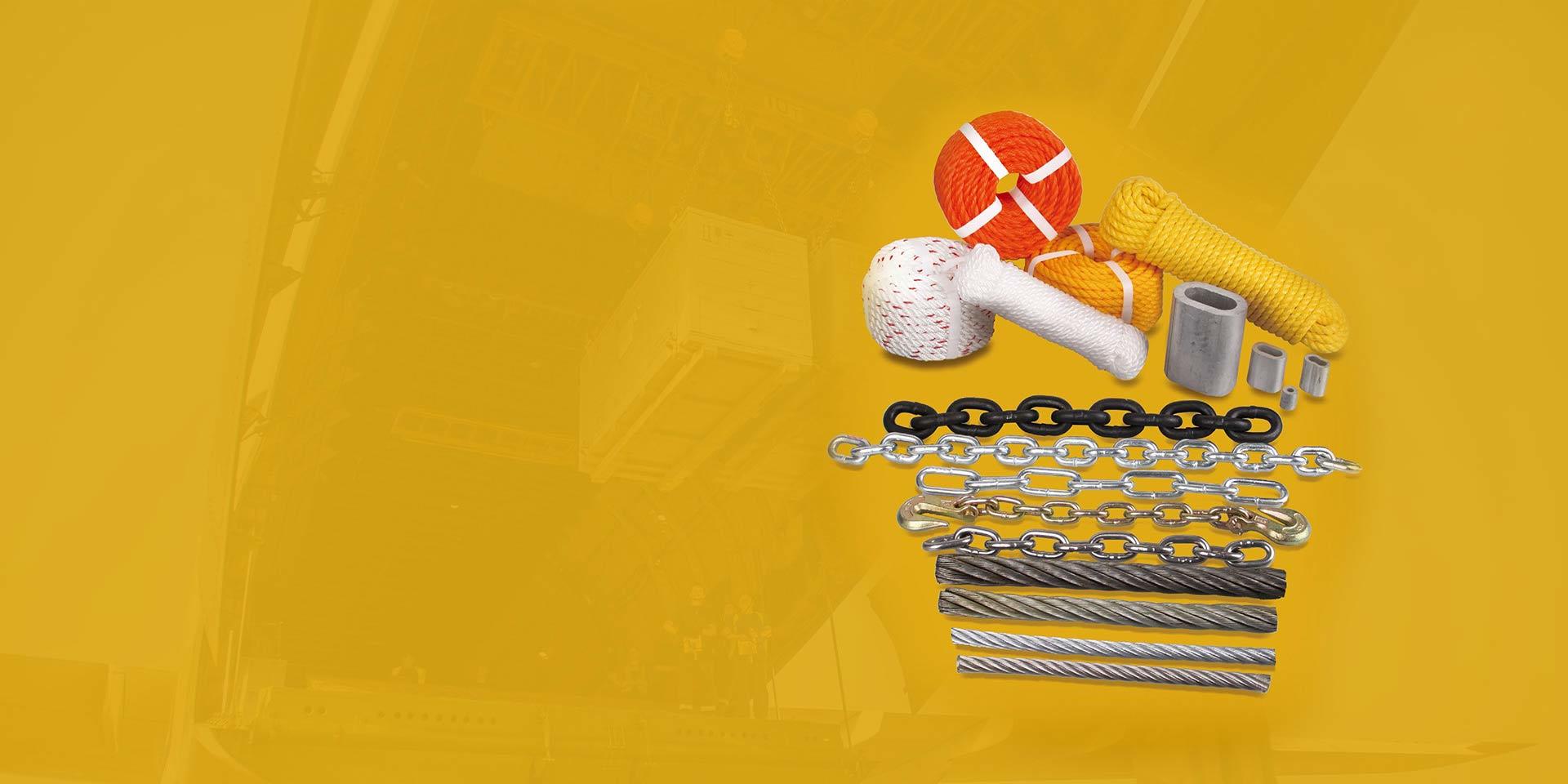 STEEL WIRE ROPES AND CHAINS