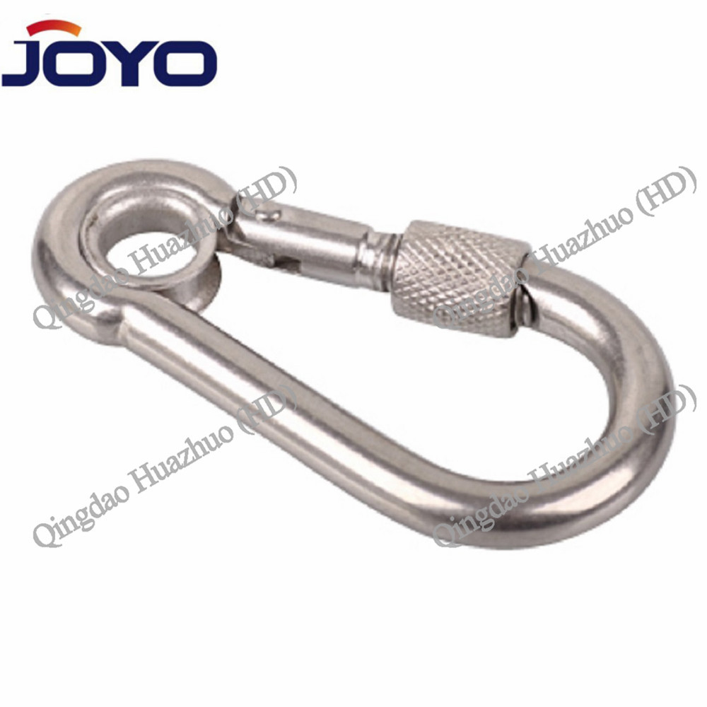 STAINLESS STEEL SNAP HOOK WITH EYELET AND SCREW,a.i.s.i.304 or 316
