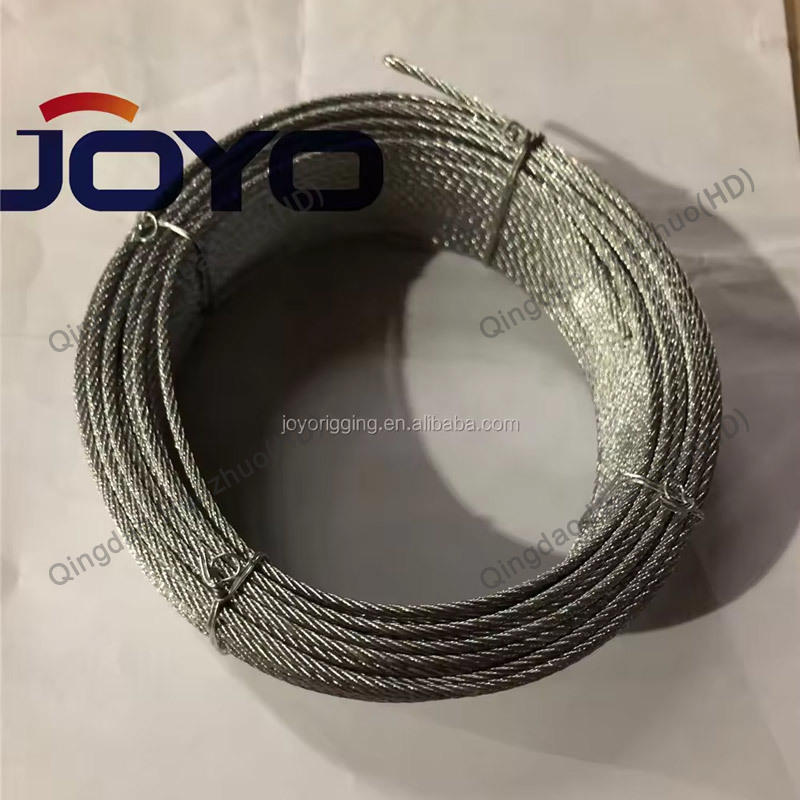 Galvanized preformed 1770N/MM2 6X24+7FC steel wire rope,ISO9001