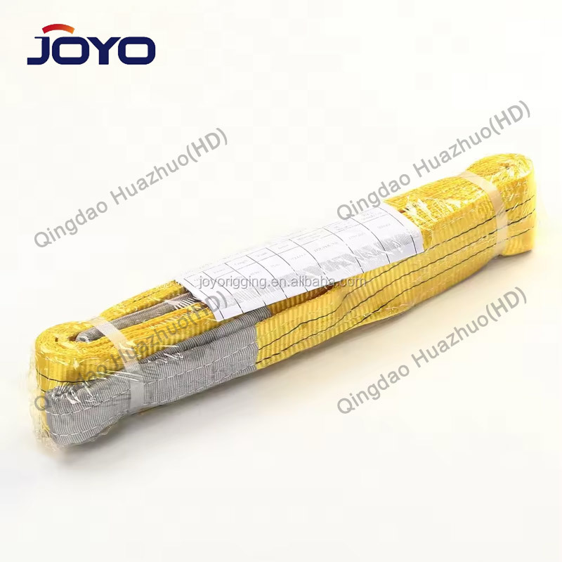 TUV GS high quality 6 ton 8Ton 10Ton 20Ton plat double layer lifting Polyester belt webbing sling