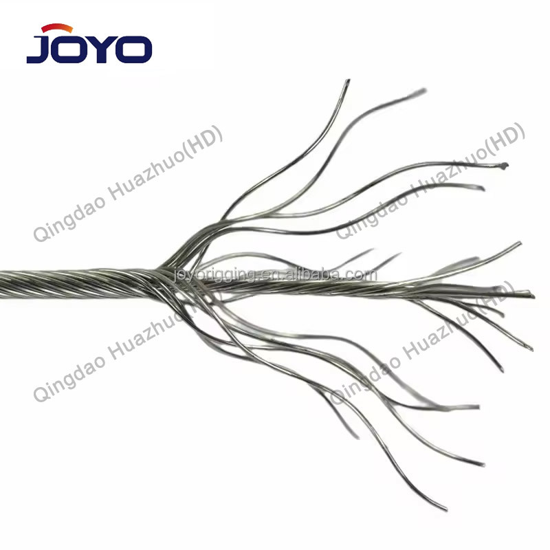 Stainless steel 1X19 no magnetic wire rope