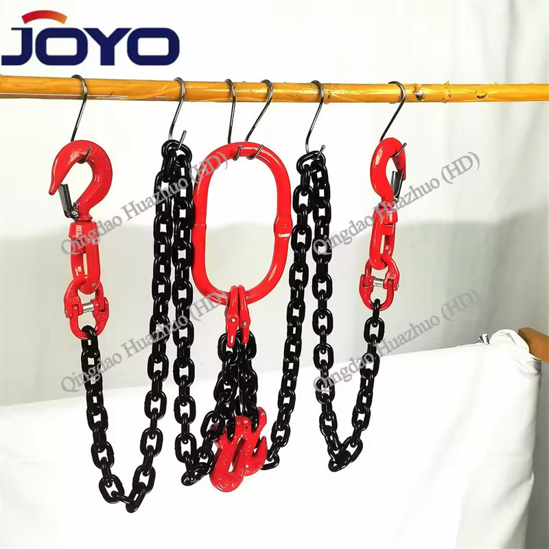 G80 chain sing 2 legs with 2 G80 swivel hook ,EN1677, ISO9001:2015