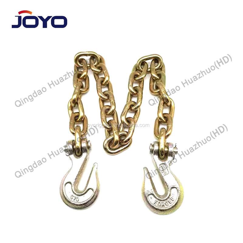 US type tie down chain with clevis grab hooks on both ends,ISO9001