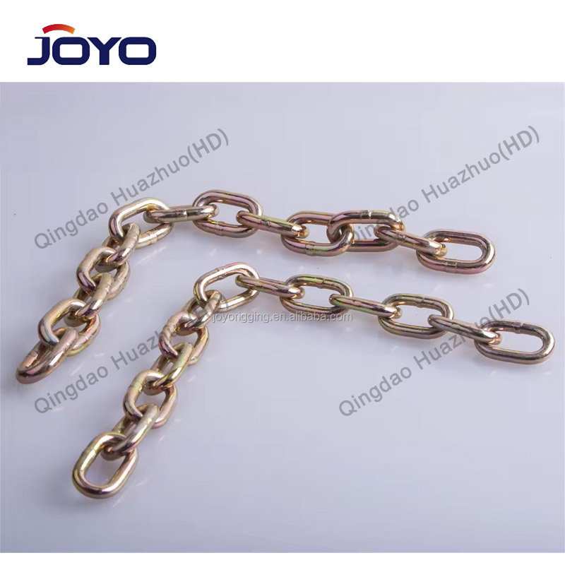 China manufacturer High Quality golden galvanized US type , NACM96 standard G70 transportation chain,ISO9001