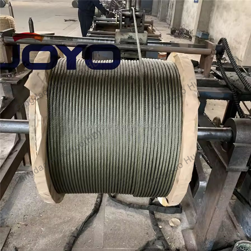 One red strand ungalvanized 6x36SW+FC line contacted 16mm wire rope,ISO9001