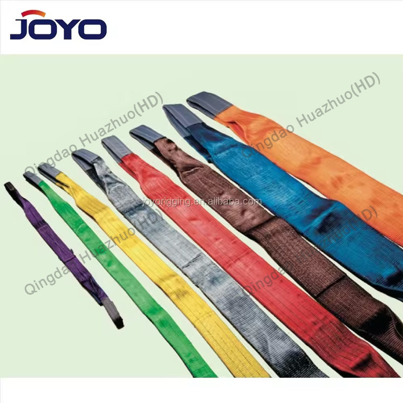 TUV GS high quality Polyester plat double layer webbing sling,ISO9001