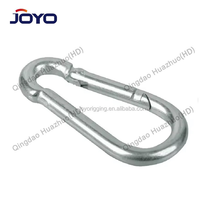 China manufacturer High Quality carabiner zinc plated Steel DIN5299C Spring Snap hook