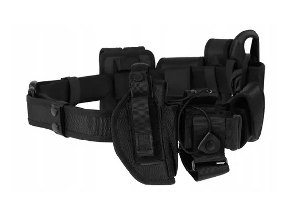 What's the composition of the police tactical belt?