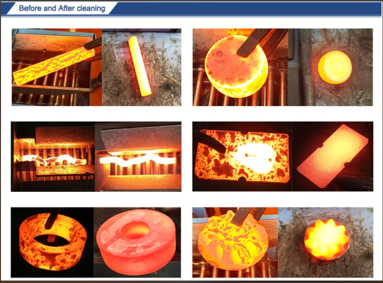 Take a look at the striking contrast between forging oxide removal and not removal