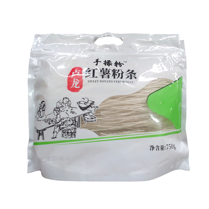 盧龍手揉粉紅薯粉條 750g