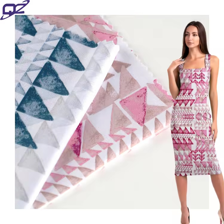 4 Way Stretch Wicking Recycled Polyester Spandex Jersey Customized Digital Print Fabric For Swimwear