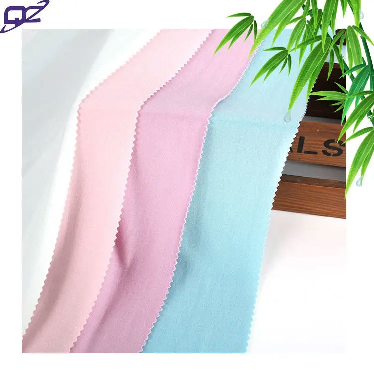 Skin-friendly breathable anti-bacteria stretch organic bamboo spandex jersey knit fabric for tshirt baby clothes