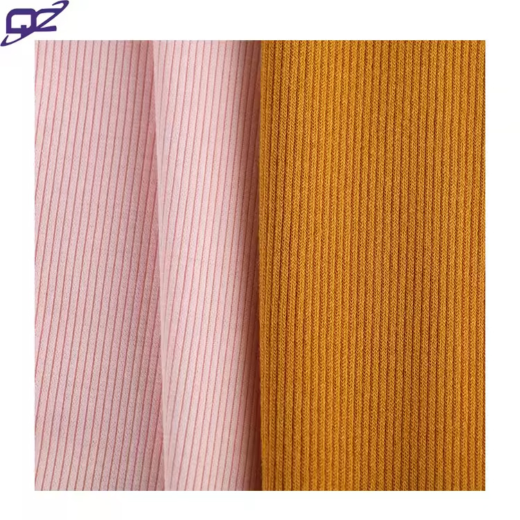 Shaoxing Free Sample Eco-friendly Modal Spandex Skin Friendly Soft 4 Way Stretch Knitted 2x2 Plain Rib Fabric For Sweater