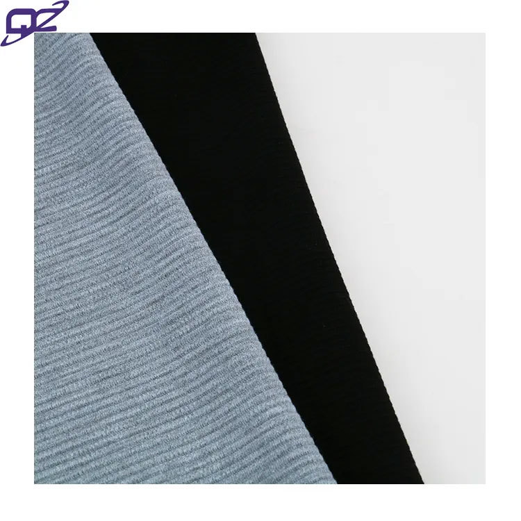 Eco-friendly custom solid 100% polyester Ottoman rib knit fabric for clothes pants