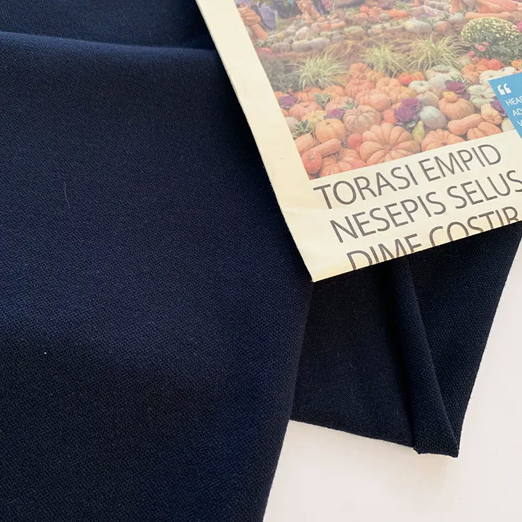 Skin-friendly 95/5 cotton spandex dark blue pique mesh fabric for polo shirt fabric
