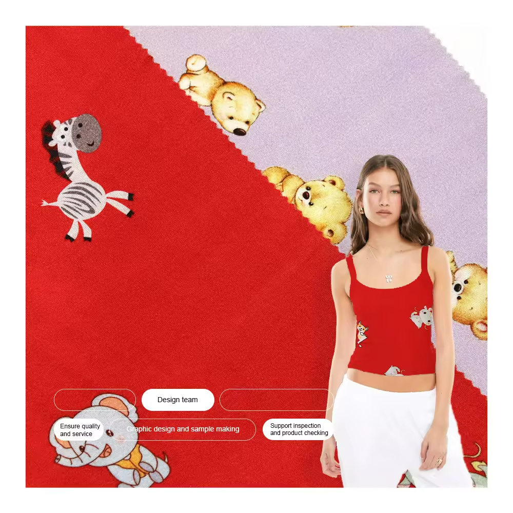 High Quality Skin-friendly Breathable Anti-bacteria Stretch Organic Spandex Jersey Knit Bamboo Fabrics for Clothing