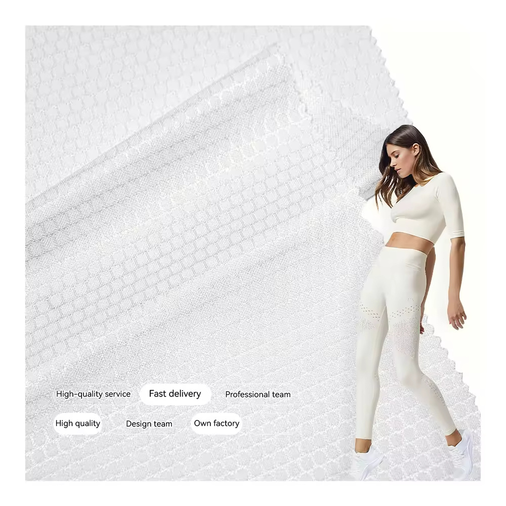 New Design Stretch 100% Polyester Maker Soccer Jersey Sublimation Mesh Knit Fabric for sportwear