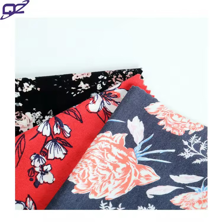 Wholesale Super Soft Custom Print Eco-friendly 4 Way Stretch Anti-Bacteria Single Jersey Knit Modal Fabric For Dress