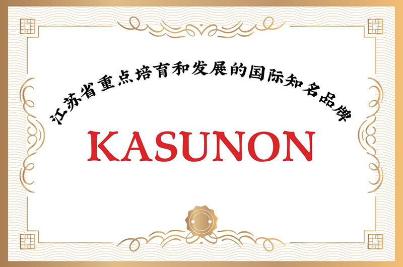 International Famous Brand Cultivated and Developed in Jiangsu Province
