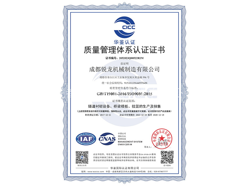 Quality Management System Certification