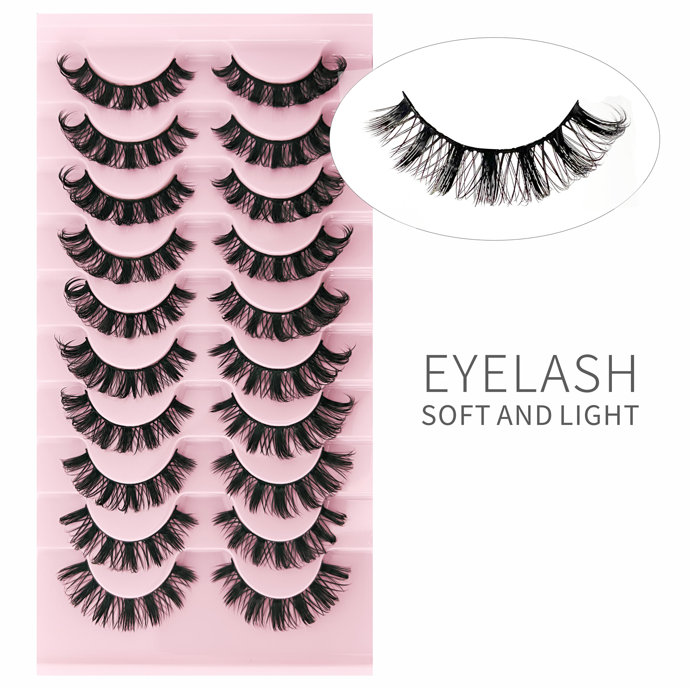 10 pairs eyelash faux mink lashes Russia series