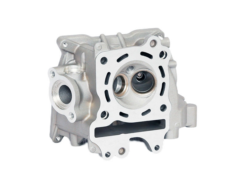 Integrated cylinder head of a motorcycle engine