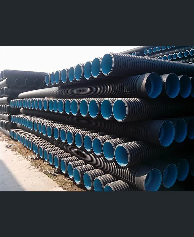 Large caliber corrugated pipe