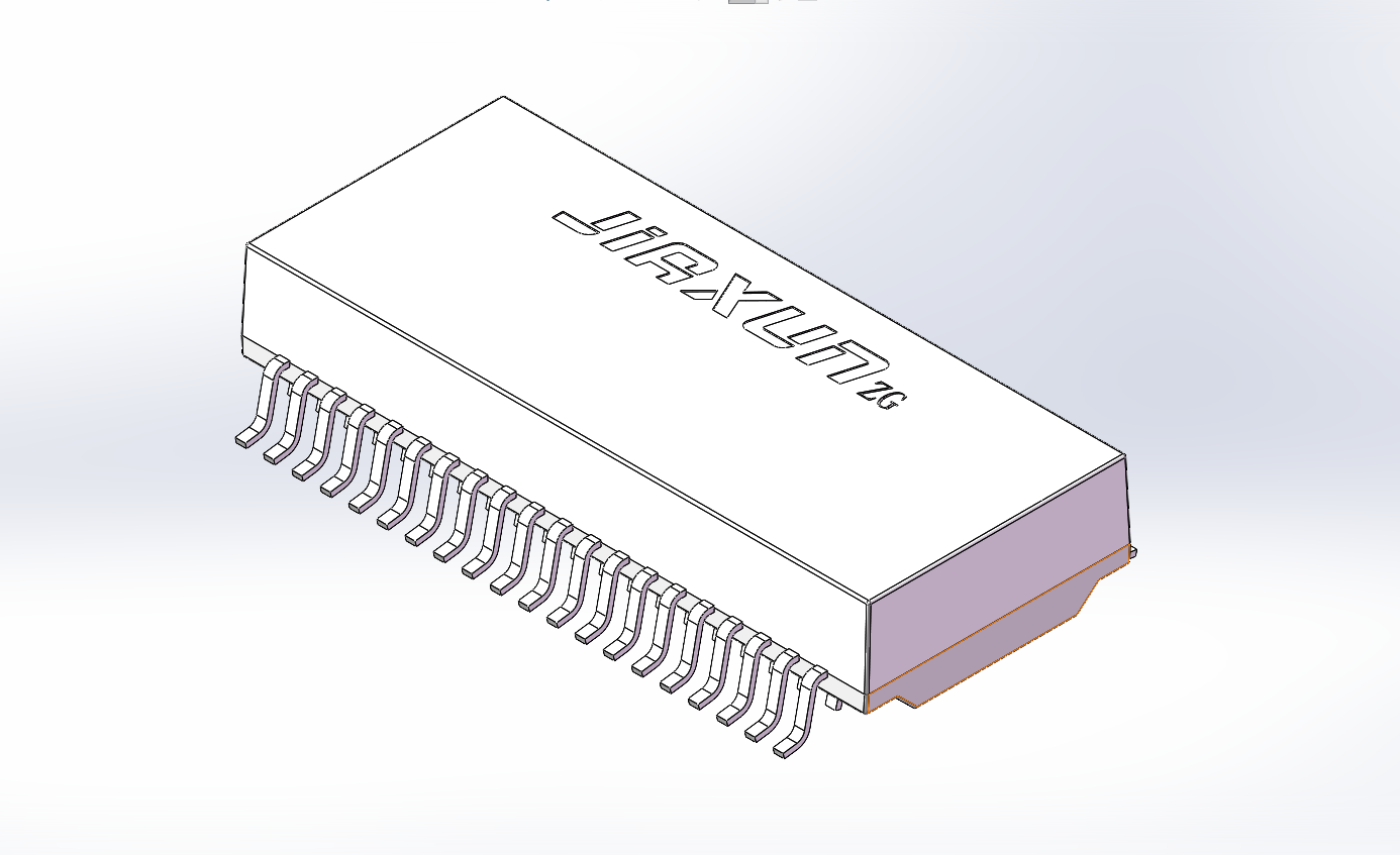 1000 Base -T Dual Port 48 Pin SMD Ethernet Transformer Modules.