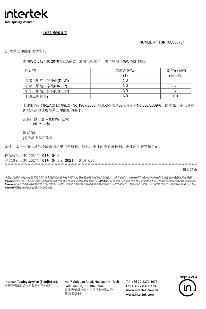 Test Report 004 Test Report 004