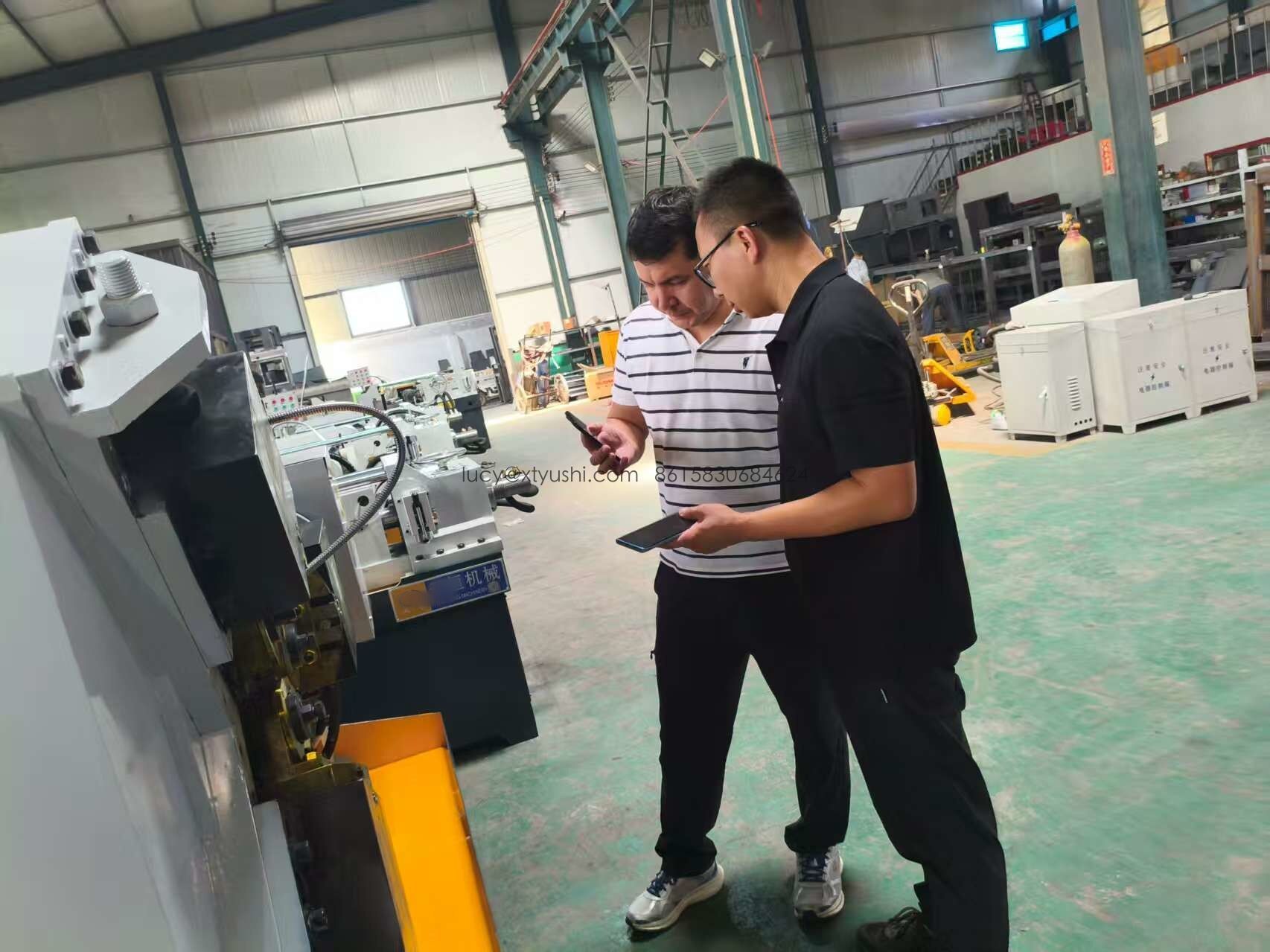 Kazakhstan Clients Visit Factory and Place Orders for Two-Die & Three-Die Thread Rolling Machines