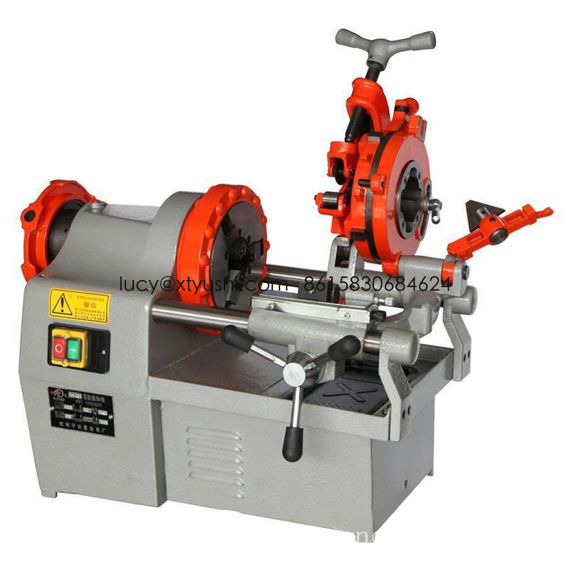 Automatic Electric Thread Power Ratchet Pipe Threader 1/2-4" Steel Pipe Threading Machine