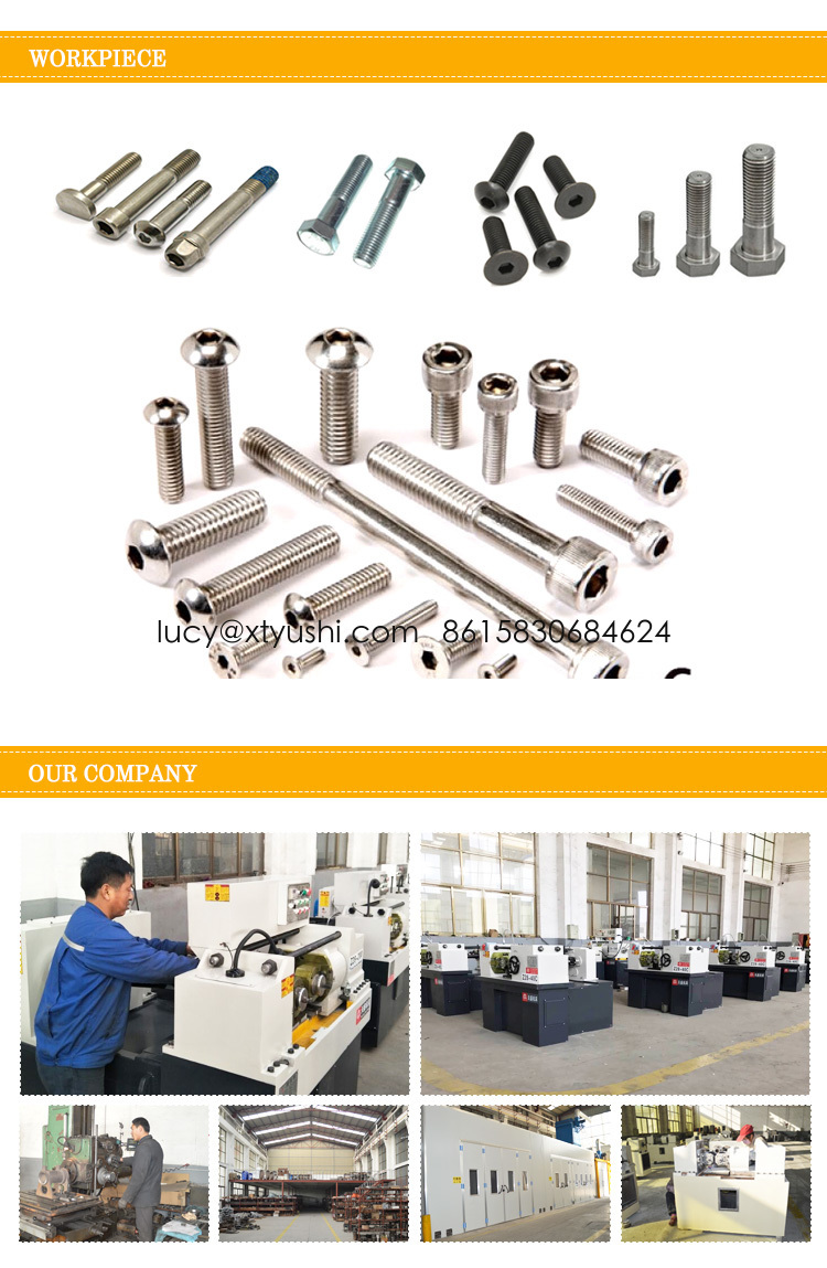 Workpiece of Yushi Z28-40 screw thread rolling machine