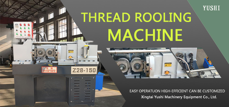 Yushi Z28-150 two rollers hydraulic thread rolling machine for sale roller threading machine